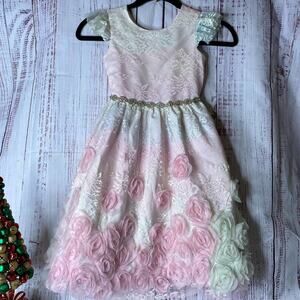 Rare Editions Floral Multicolor Dress Sz 6x